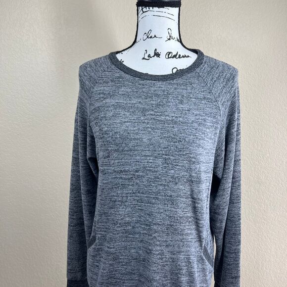 Haute Edition Ultra Soft Pullover Sweatshirt with Contrast Trim size M lagenlook - Picture 6 of 16